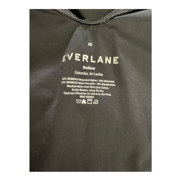 Everlane womens one pice low back simple bathing suit black size XSmall. Padded - Picture 9 of 9